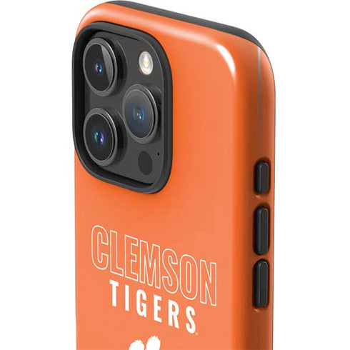 Clemson University Tigers Logo iPhone 16 Pro Impact Case